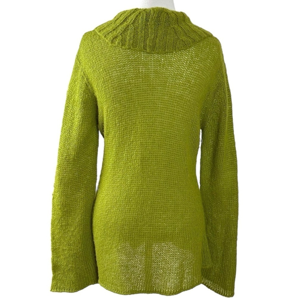Wooden Ships Lightweight Wrap Cardigan in Fern Forest Green Size Medium Large - Picture 4 of 9